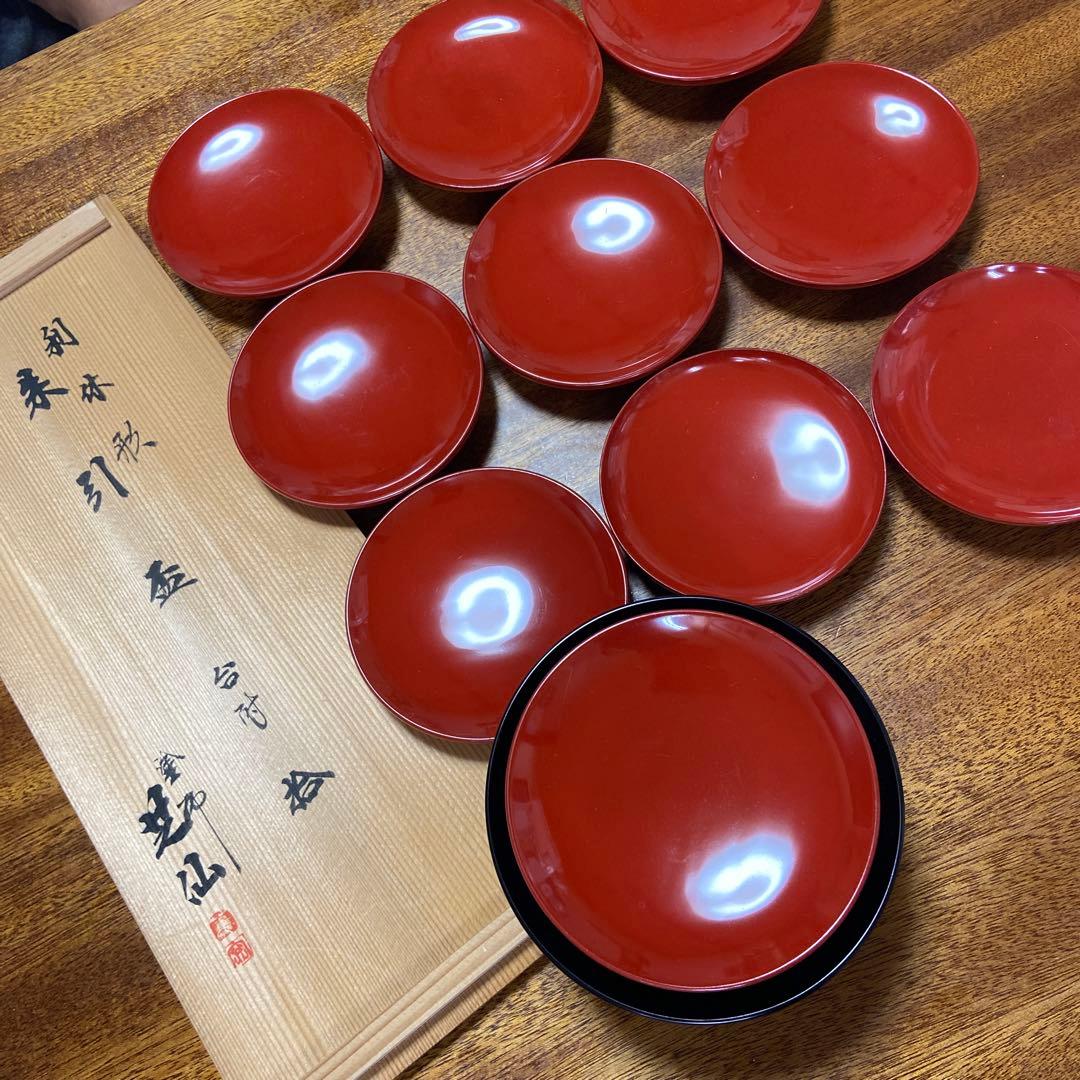 漆塗　杯セット