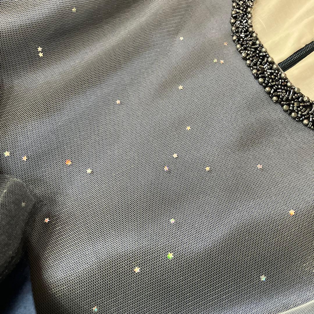 ドレスコ DRESCCO グレイネイビーシルバースターロングドレス 150cm