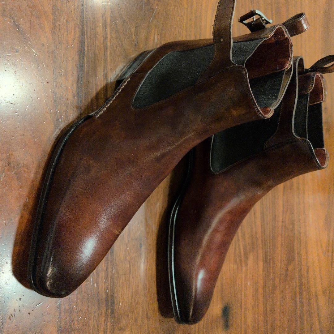 holly MAGNANNI ダークブラウン サイドゴアブーツ