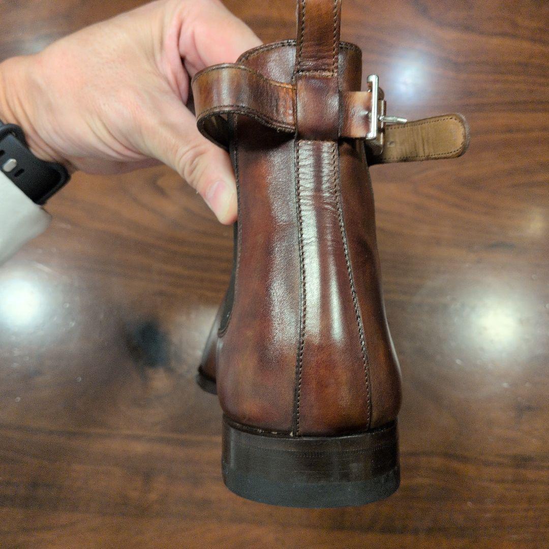 holly MAGNANNI ダークブラウン サイドゴアブーツ