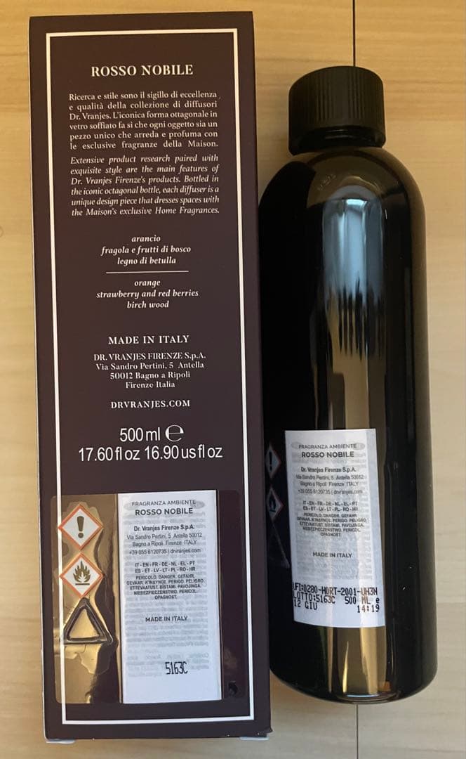 ドットール　ロッソノービレ 500mlリフィル　スティックなし