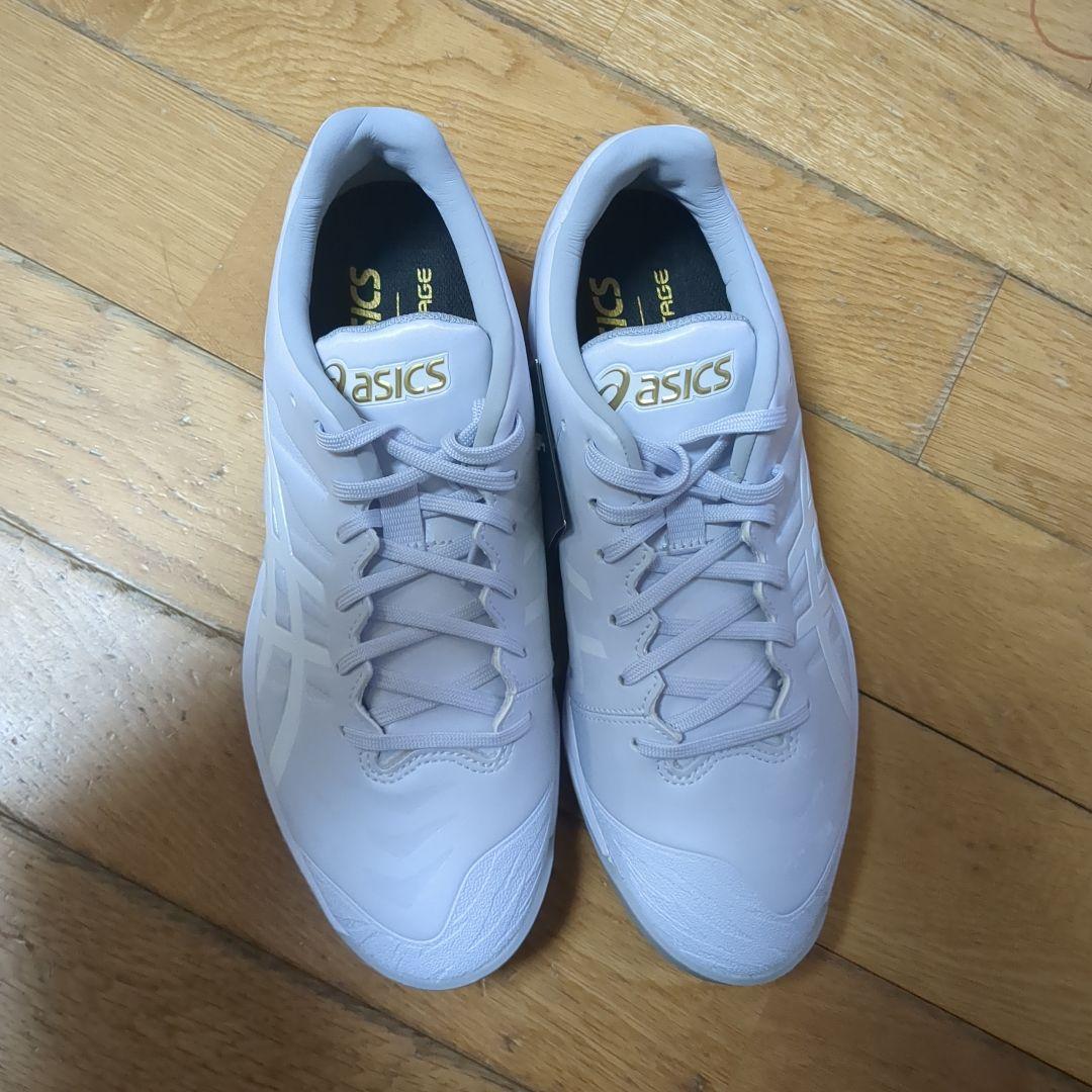 ASICS スパイクシューズ ホワイト タグ付き