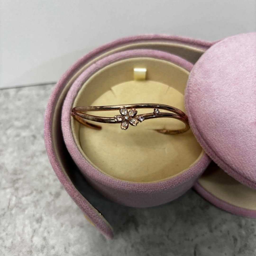 〈限定品〉4℃ SakuraCollection バングル PG ピンクゴールド