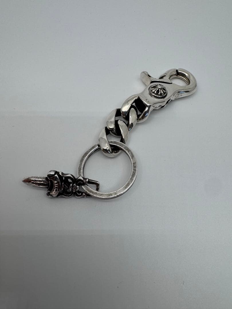 【正規品】CHROME HEARTS クラシックキーチェーン クリップ ショート