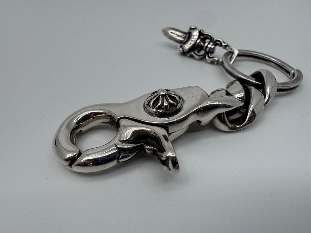 【正規品】CHROME HEARTS クラシックキーチェーン クリップ ショート