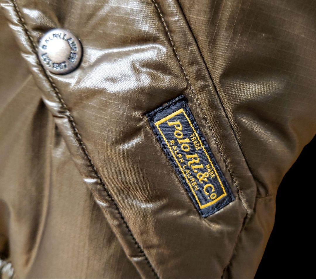 希少 vintage加工 ポロラルフローレン ダウンベスト フード取り外し可能