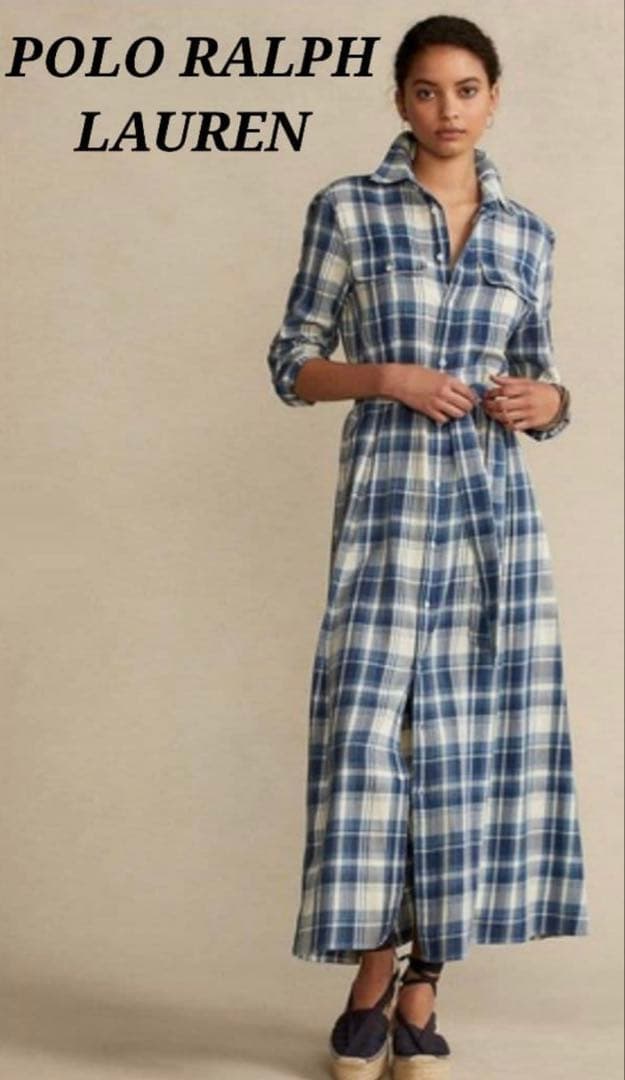 POLO RALPH LAUREN チェック柄シャツワンピースS