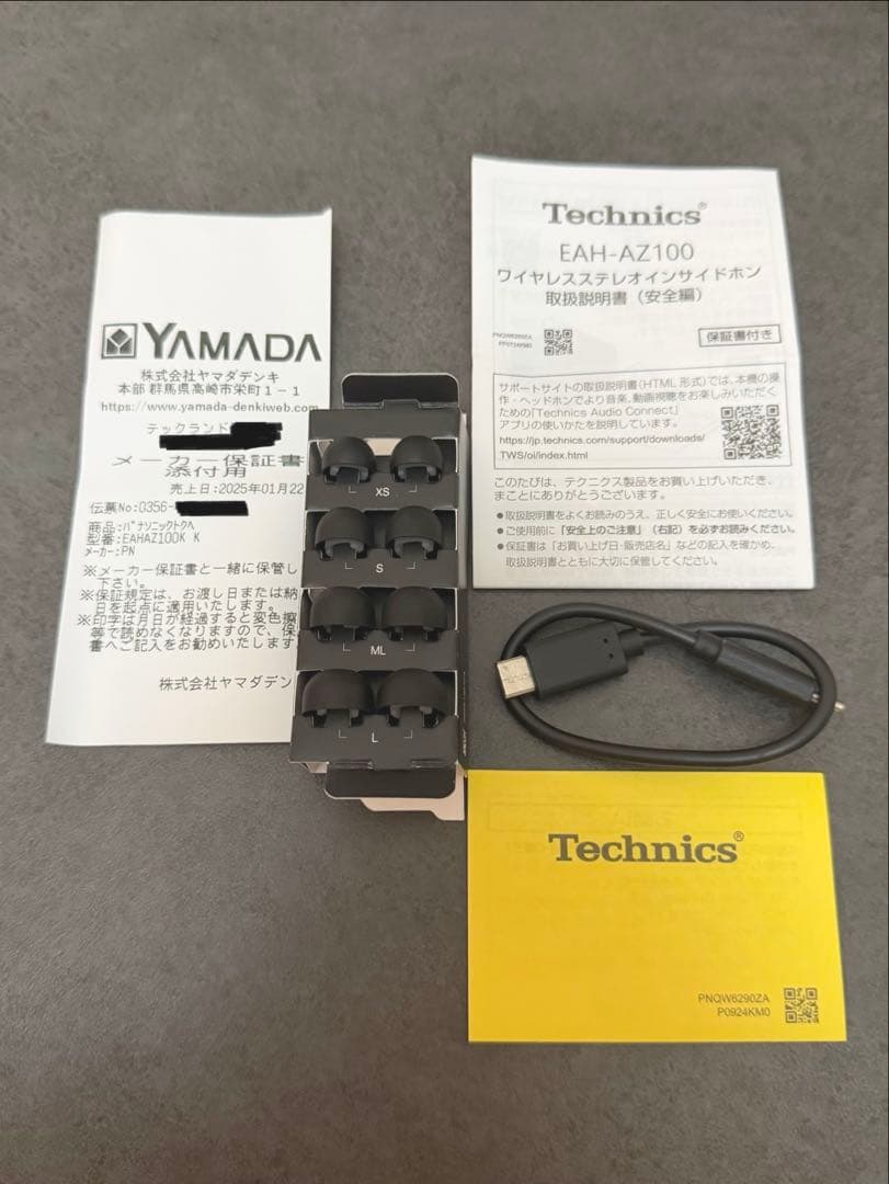 【イヤーピース未使用】Technics EAH-AZ100 極美品