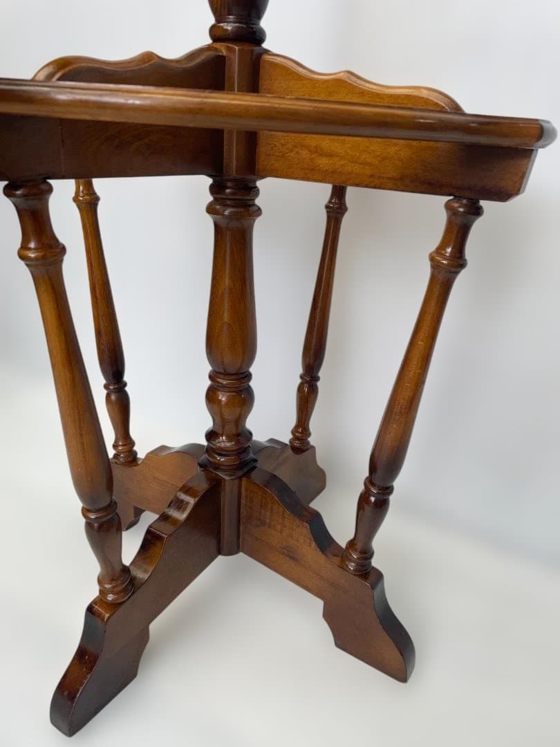 カリモク　コロニアル　アンティーク　ポールハンガー　傘立て　09c84