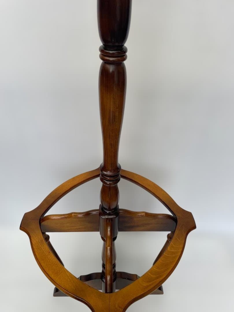 カリモク　コロニアル　アンティーク　ポールハンガー　傘立て　09c84