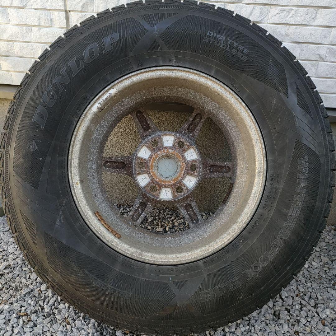 引取限定 DUNLOP スタッドレスタイヤ ホイール付き 265/70R16