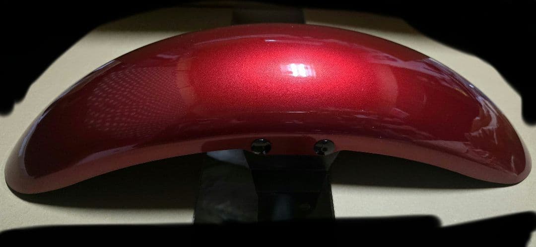 ドラッグスター400 タンク フェンダー セット レッド ホワイトストライプ