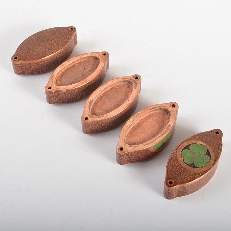 eyeknow74　時代提げ物　古七宝琺瑯彩　葵文印籠　N　6228