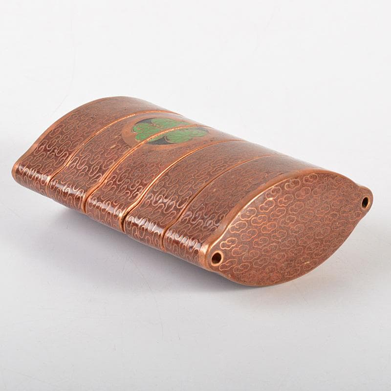 eyeknow74　時代提げ物　古七宝琺瑯彩　葵文印籠　N　6228