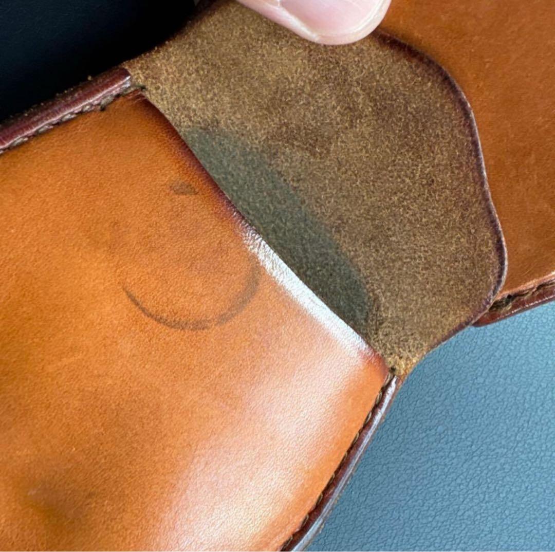 ゴローズ　サドルレザー ケース 丸型 小銭入れ 財布 ブラウン