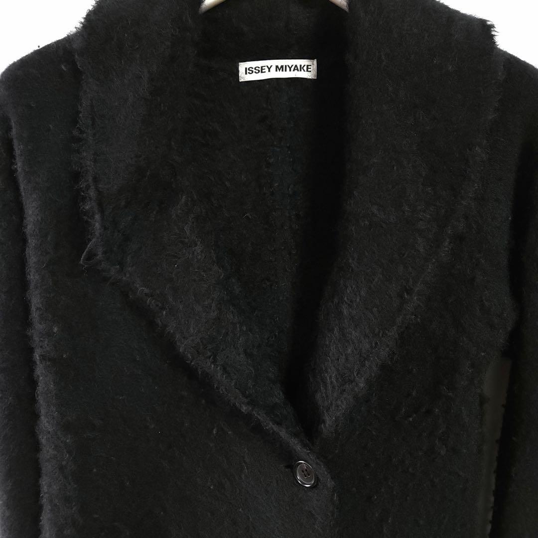 10aw ISSEY MIYAKE ショールカラーカシミヤジャケット ブラック