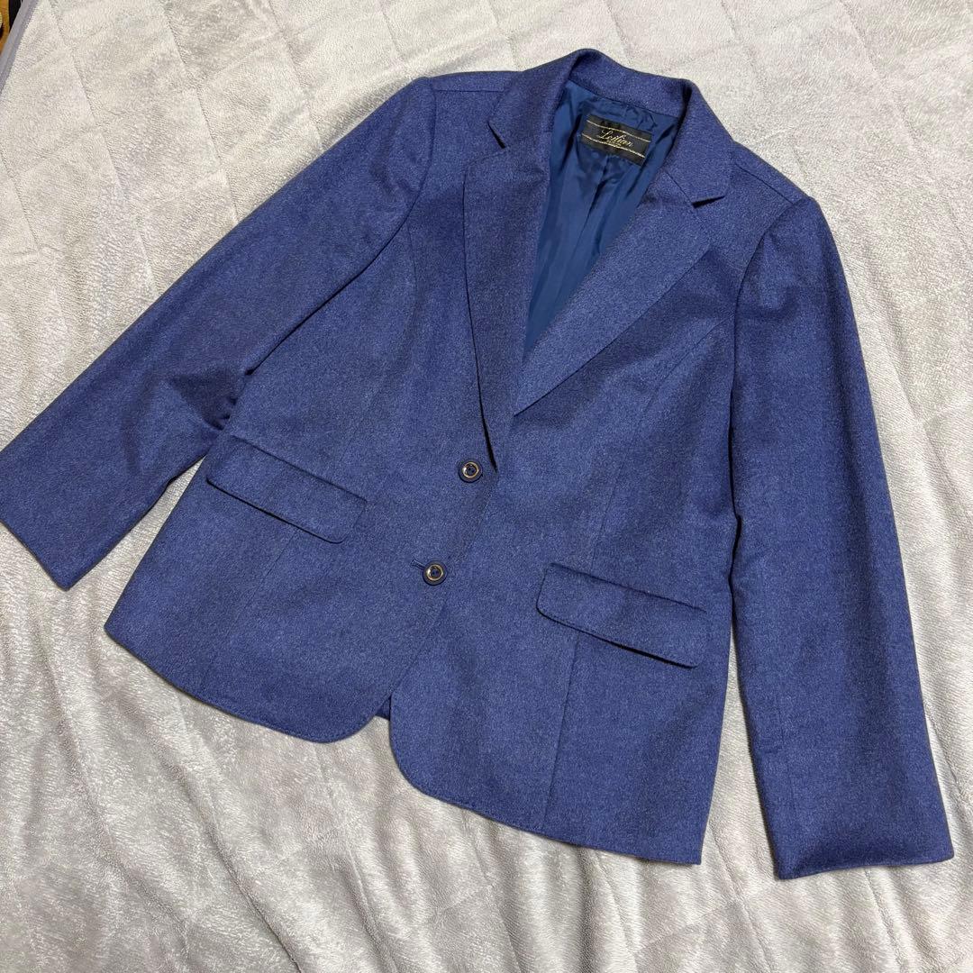 美品　レリアン　ロロピアーナ　カシミヤ100% テーラードジャケット　XL