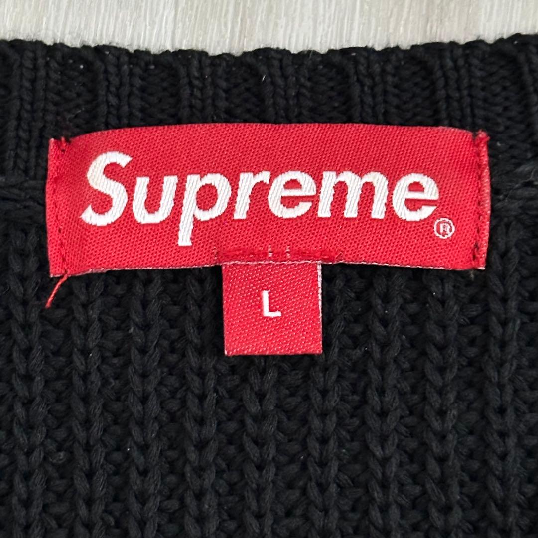 Supreme Small Box Ribbed Sweater ブラック