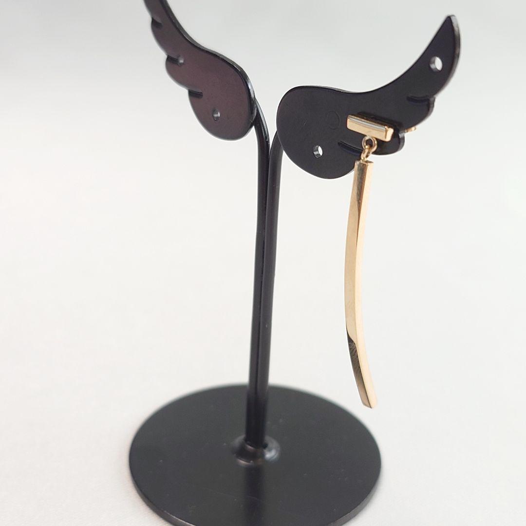 【新品仕上げ】ティファニー K18YG Tワイヤー バー ピアス 片耳用6789