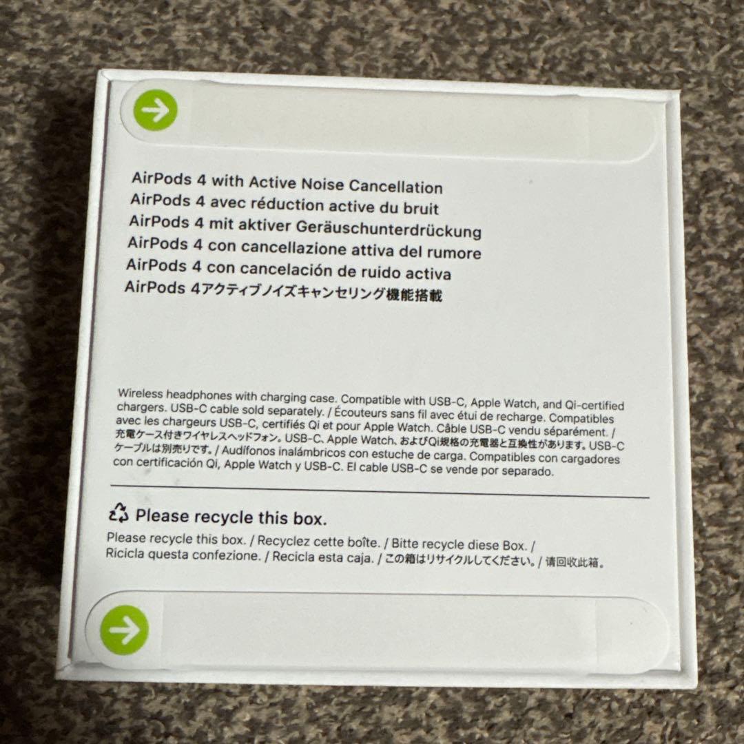 AirPods 第4世代 ANC搭載 ノイズキャンセリング