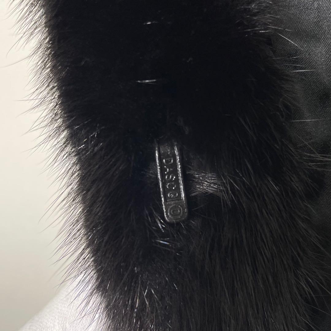 【極美品】SAGA MINK 銀タグ ミンクコート ファージャケット ツヤ 黒