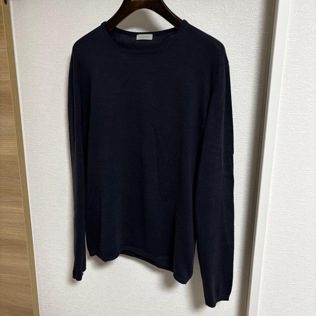 Cruciani クルチアーニ コットンクルーネックニット 46