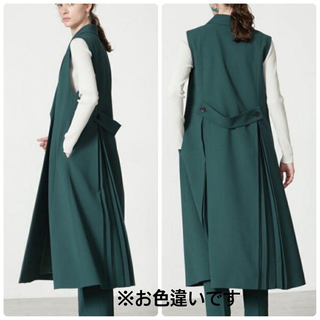 02240-4 ADORE バックサテンクレープジレ　ジャケット　ベスト 38