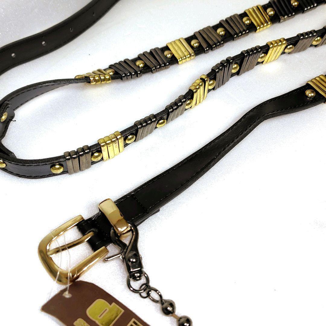 新品　d.i.a.　ダイヤ　ゴールド二重巻きレザーベルト