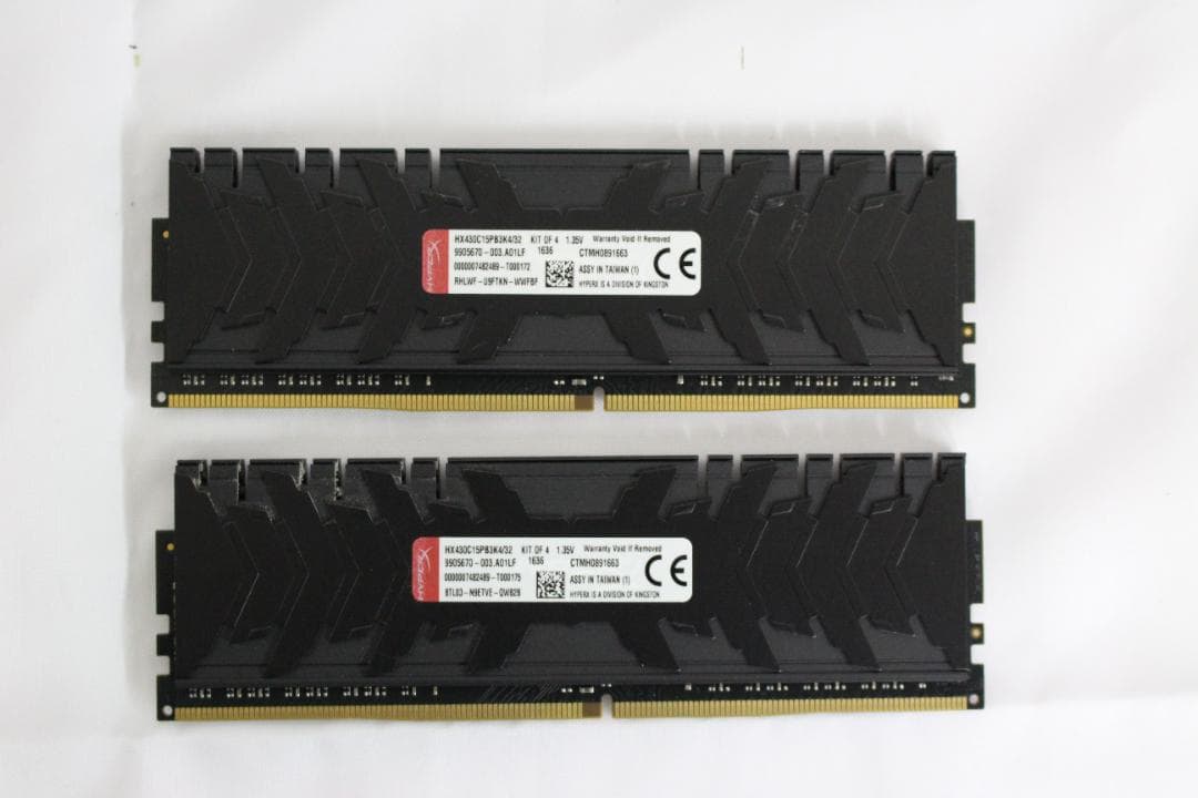 【動作確認済・美品】HyperX Predator DDR4 16GB ①