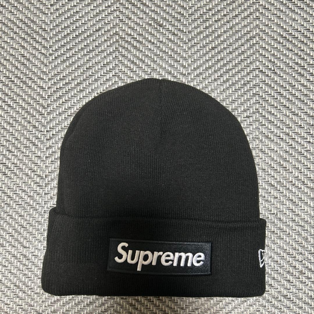 帽子 Supreme x New Era Box Logo Beanie Black