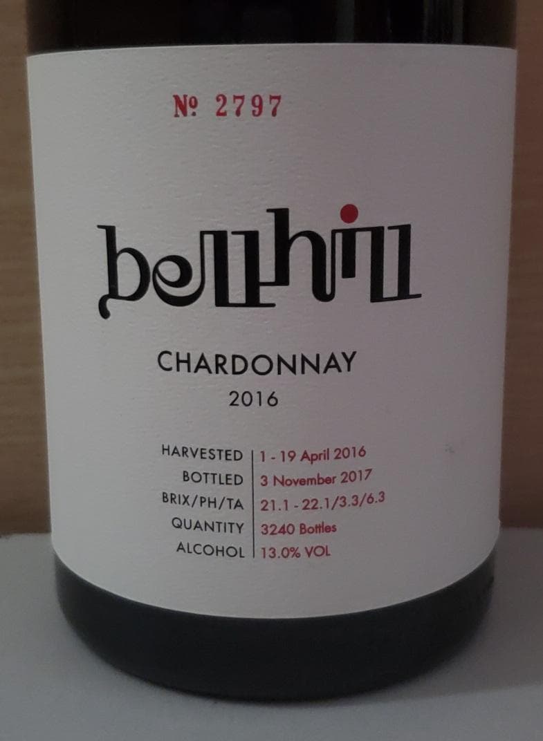 Bell Hill Chardonnay (ベル ヒル シャルドネ) 2016