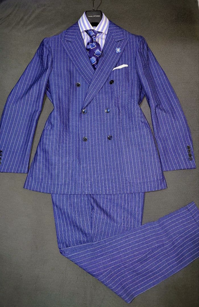 ゲリラセール　高級至高の逸品　CANONICO ダブルブレストスーツ　L 美品