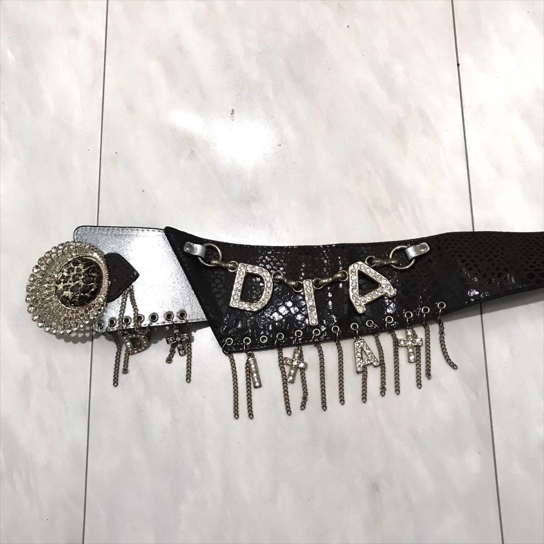 【送料込】d.i.a ロゴ ベルト 豹 アニマル Y2K 00s 平成ギャル