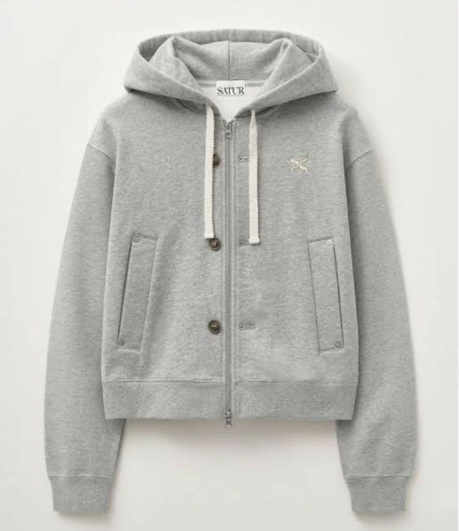 Satur グレー　パーカー　M