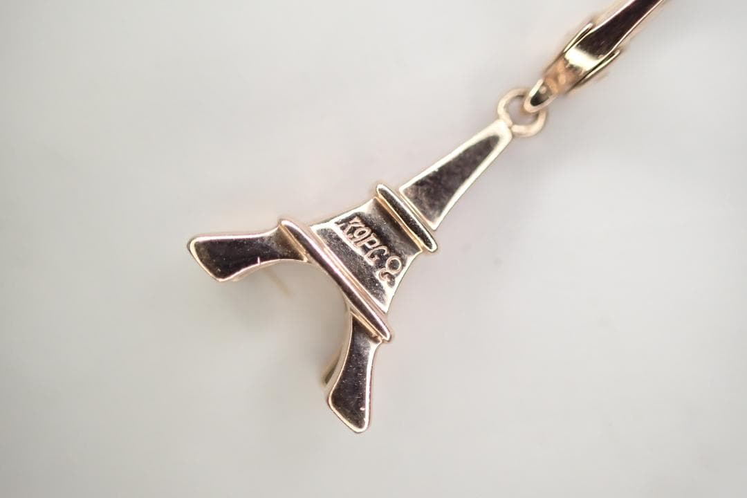 30/美品 ポンテヴェキオ K9PG エッフェル塔 ペンダントトップ チャーム