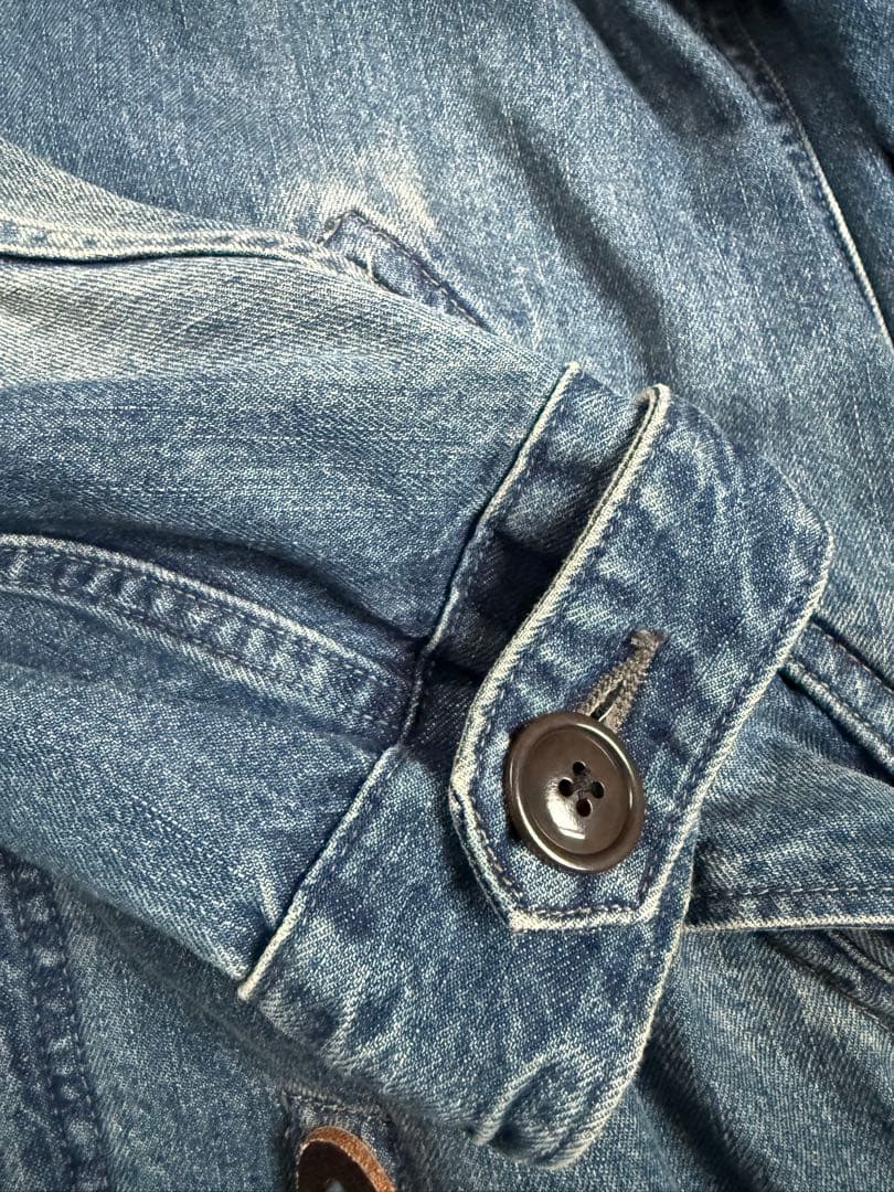 Johnbull フード付きデニムジャケット　モッズコート