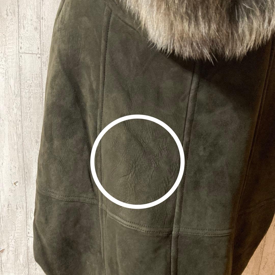 GRACE CONTINENTAL リアルファー 羊革 ムートンケープコート