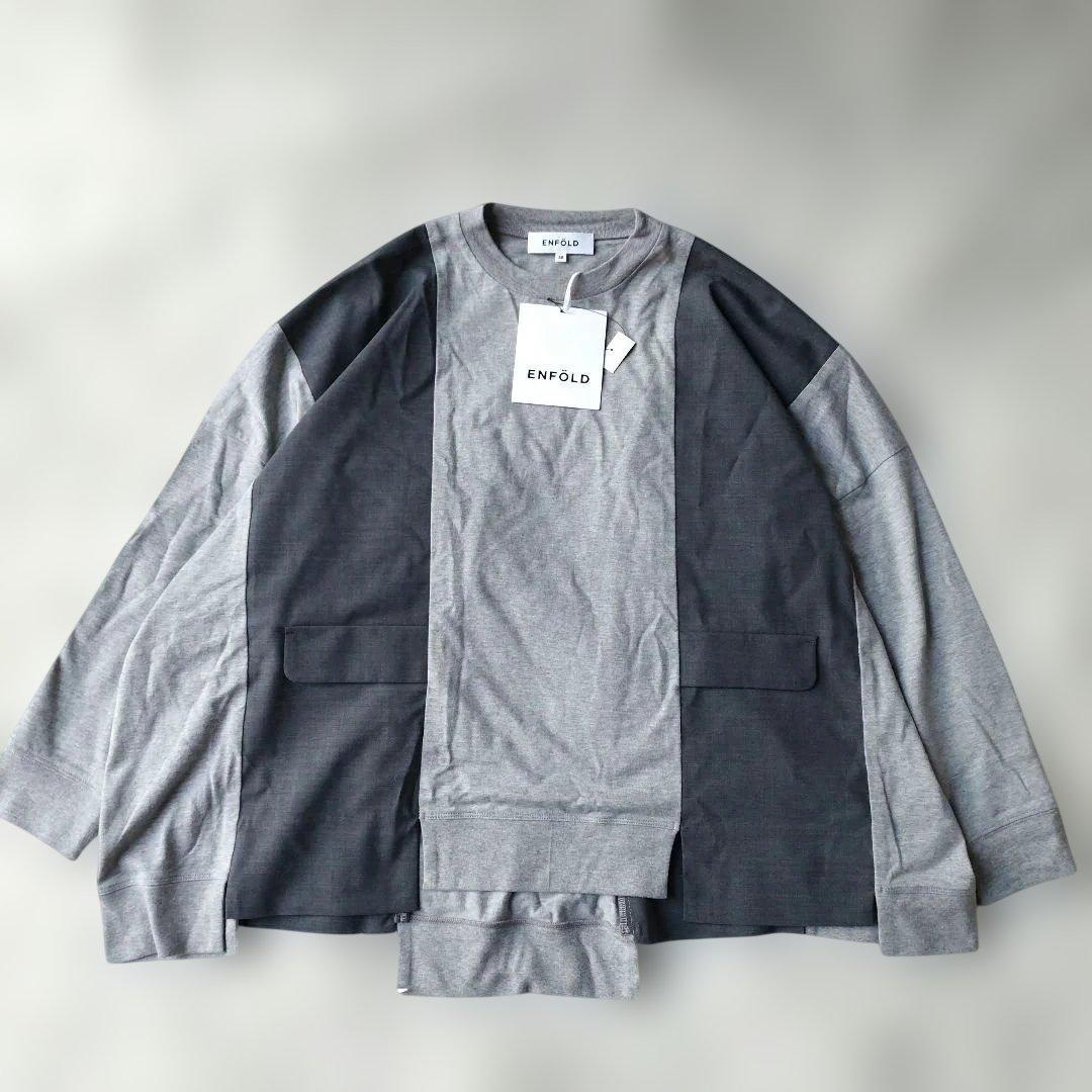 25AW♡極美品✨エンフォルド SWELL-HEM PULLOVER グレー M
