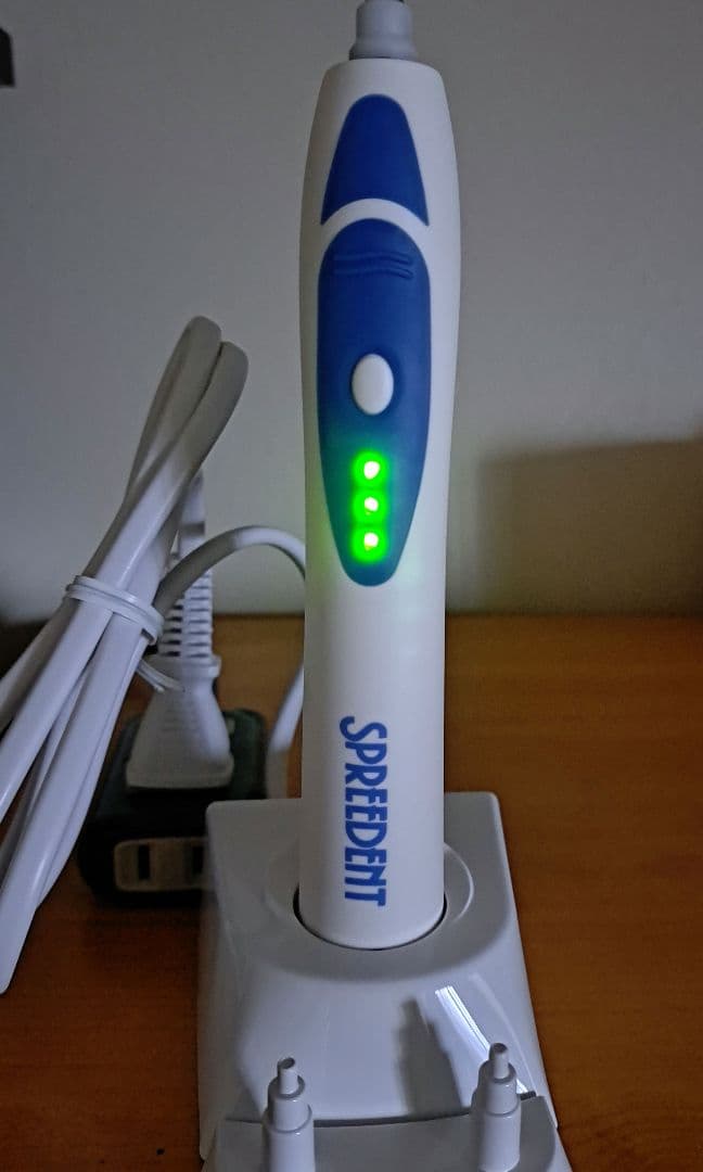 【未使用】Amway SPREEDENT音波振動歯ブラシ本体＋別売ブラシ４本付