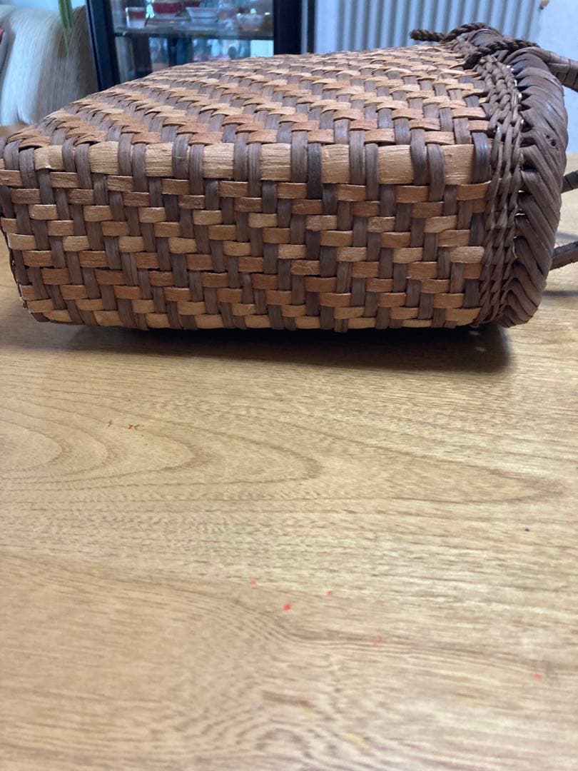 山葡萄と欅大ぶり籠新潟県阿賀町江川宗夫作江川作