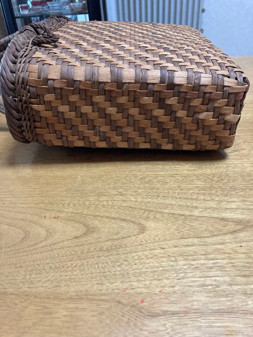 山葡萄と欅大ぶり籠新潟県阿賀町江川宗夫作江川作