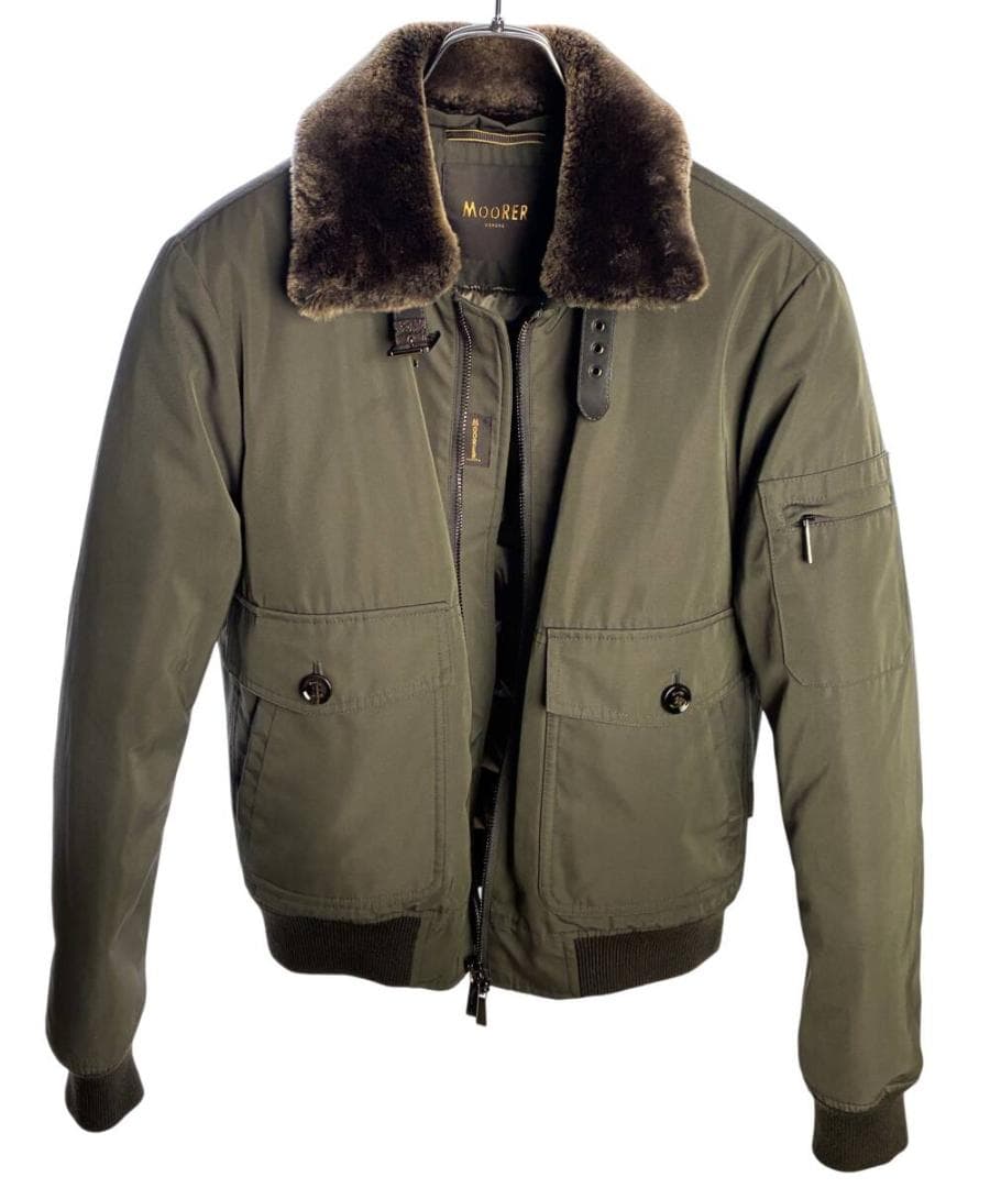MOORER ムーレー　ミリタリー ダウン ジャケット　フライトジャケット