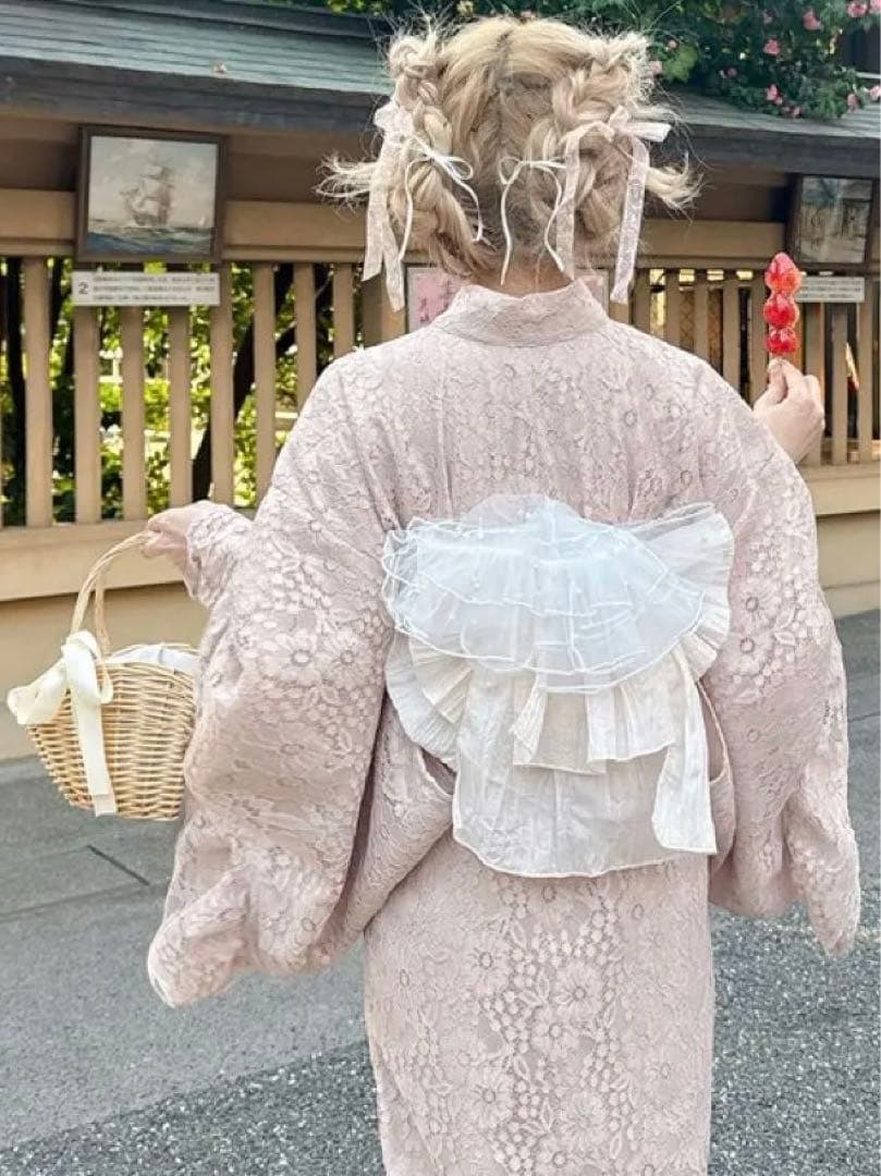 3点セット2Wayレースフリルセパレート浴衣　GRL グレイル　レギュラー