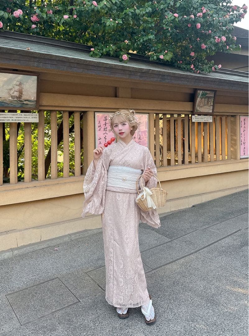 3点セット2Wayレースフリルセパレート浴衣　GRL グレイル　レギュラー