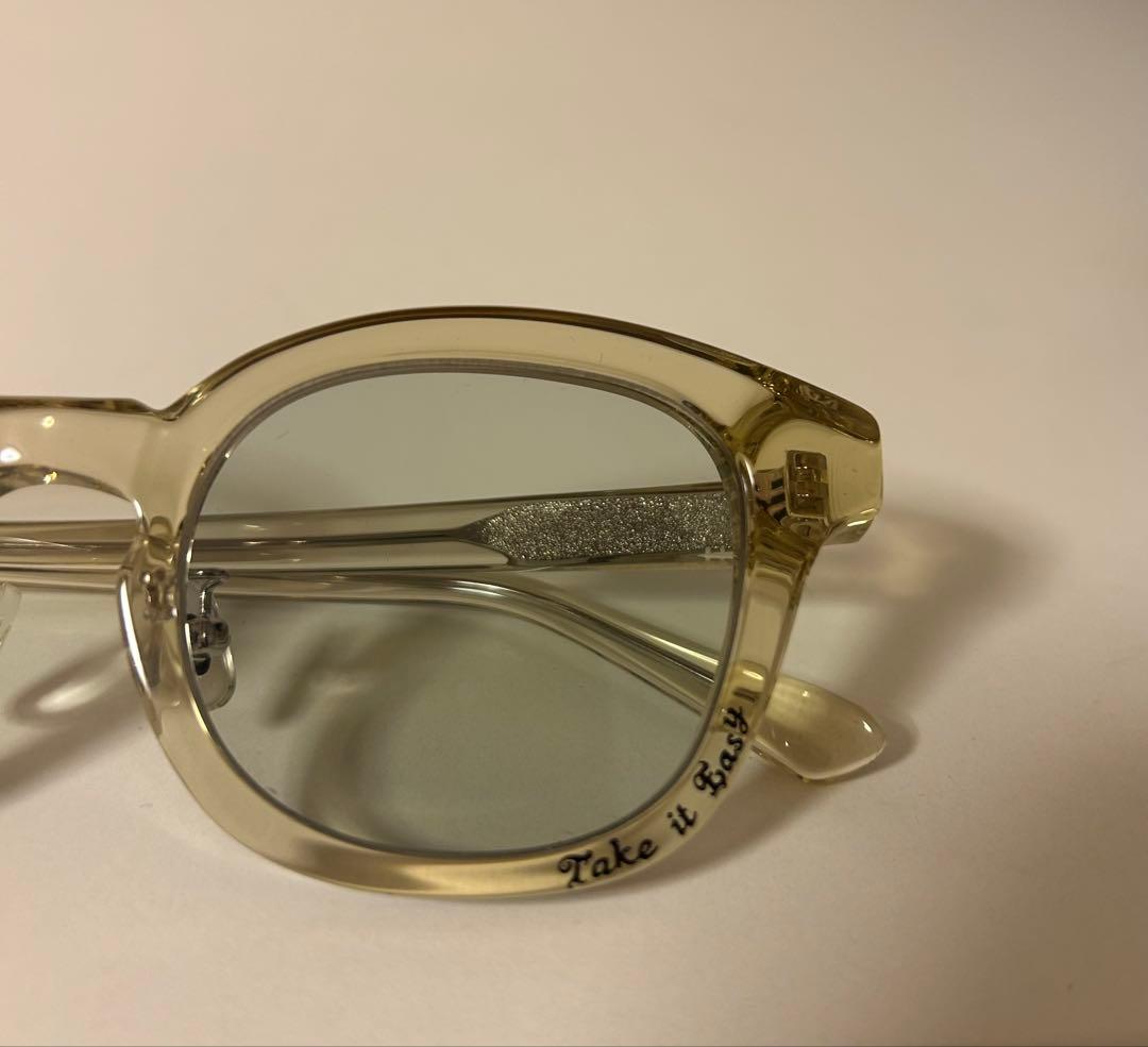 ポンパドールN.S.H クリアイエローフレーム サングラス