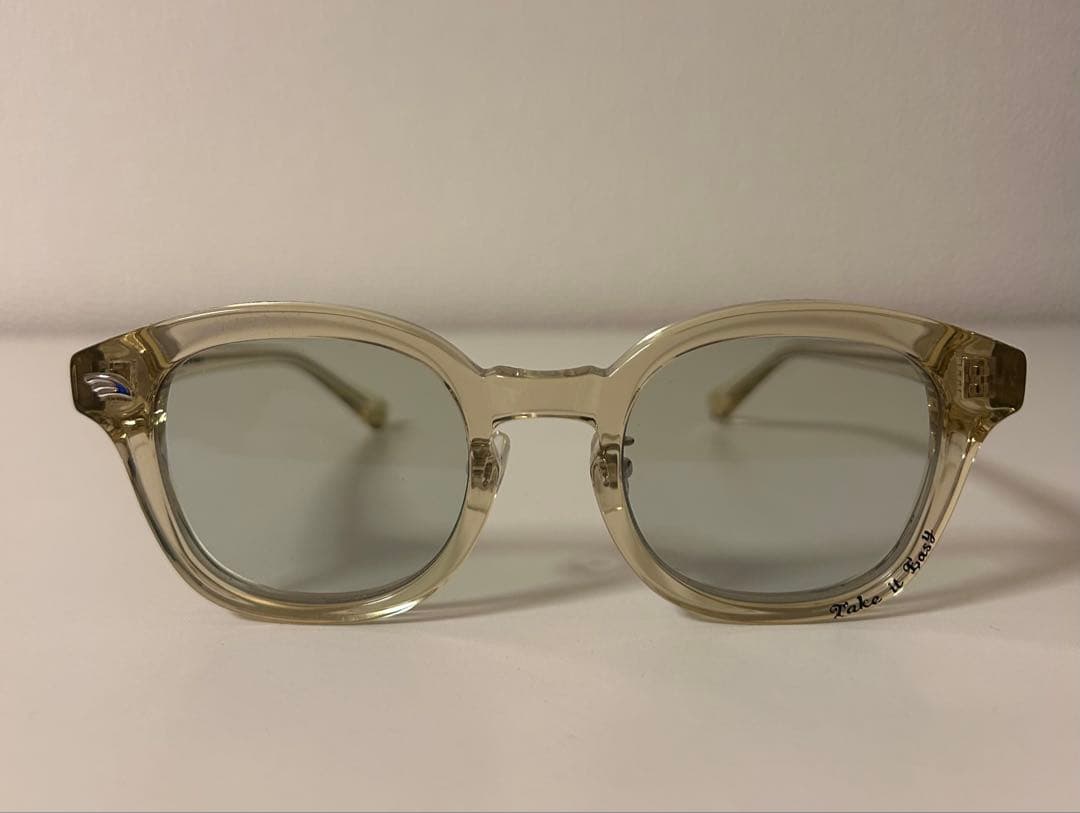 ポンパドールN.S.H クリアイエローフレーム サングラス