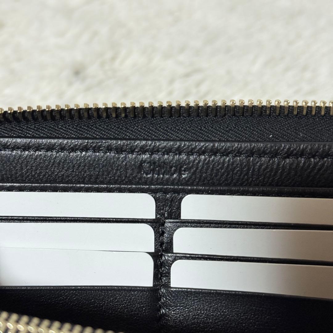 未使用✨Chloe クロエ アルファベット レザー　ロングウォレット ブラック