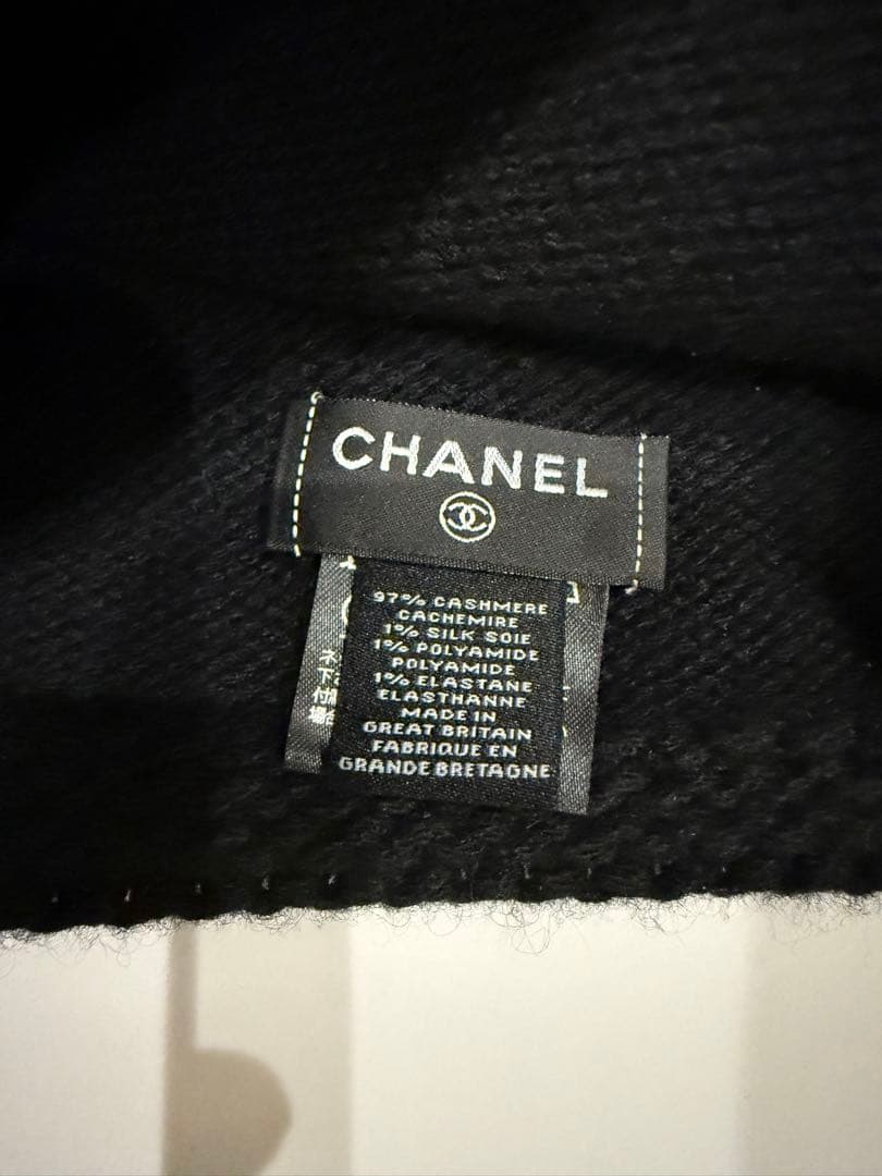 CHANEL 新品　ニット帽　シャネル　カシミヤ　シルク