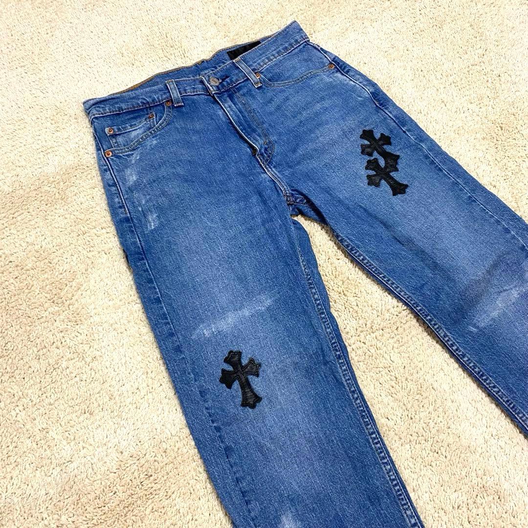 Levi’s 505 デニム advance カスタム クロスパッチ ジーンズ
