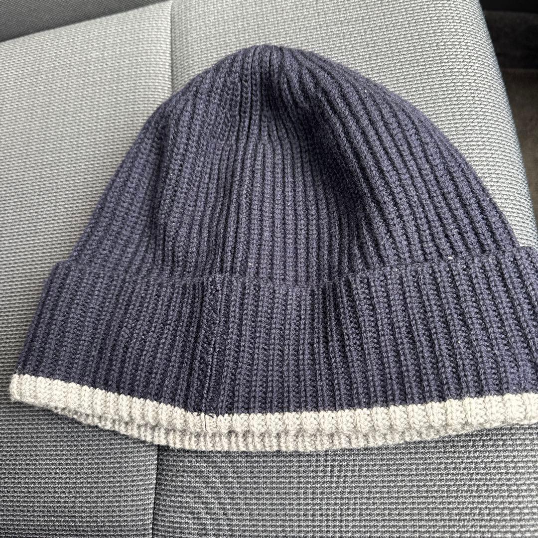LOUIS VUITTON ニット帽 ネイビー/グレー